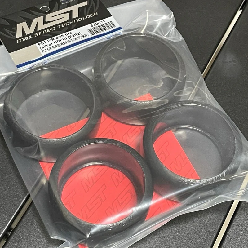 PST Drift Tire (F2R2) / Compound: Silver Dot HDPE (4-pack) PTILE / CONCRETE [MST] 830011 - Image 2