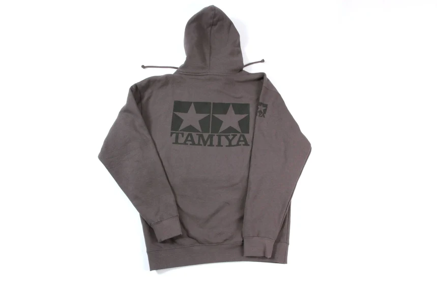 Pullover Grey Hoodie Sweater (Black Tamiya Print) [Tamiya] - Image 2
