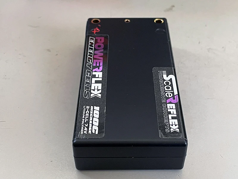 PURPLE - REFLEX SHORTY LIPO 7.4v 2S 3500mah 100C Ultra Slim Lightweight Battery (w Cable 4.0mm Bullet to Deans) - 136g - 18.5mm Thick - 3500 mah - Image 4