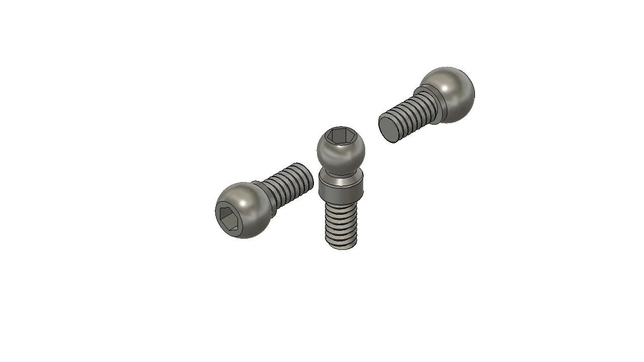 R.1 pod ball kit (3pcs) - R.1 1-28 [MWX] R1-BP-001