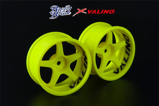 R-Spec Gokutan VALINO GV117D 26mm (7 offset - FLO GREEN) (2 PACK) 1/10 Rims Wheel [Buzz Break x Overdose] BB-RW-007