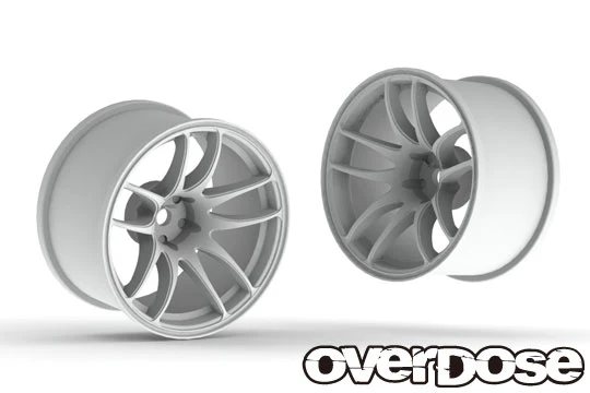 R-SPEC Work CR KAI WHITE Rims 9mm *WIDE* [Overdose] OD2778