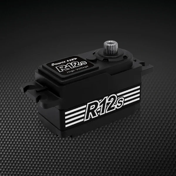 R12S High Performance Low Profile Servo (.06@12kg) Black [Power HD] R12S