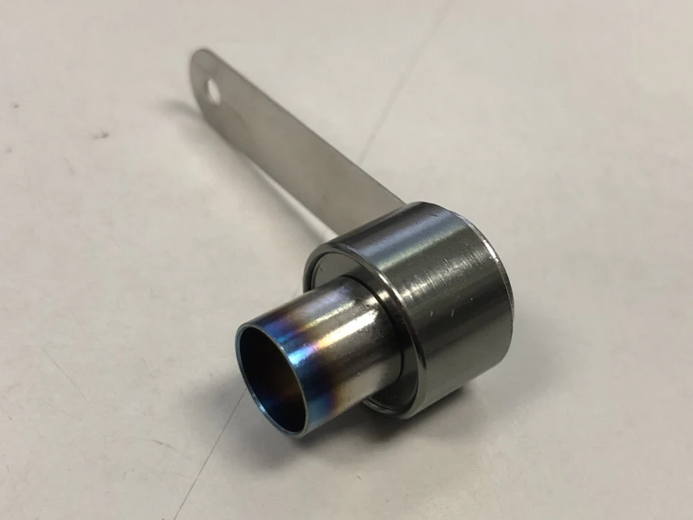 RACING MEDALLION - 10mm Titanium Burnt Tip (Straight Cut) - 17mm Muffler (Straight Edge) EXHAUST [Usukani] 522b - Image 3