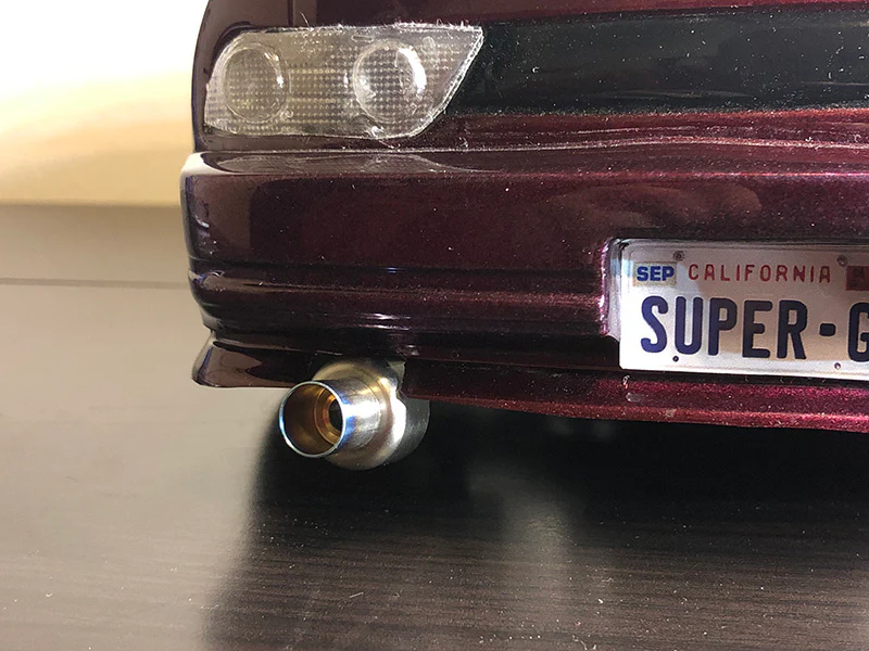 RACING MEDALLION - 10mm Titanium Burnt Tip (Straight Cut) - 17mm Muffler (Straight Edge) EXHAUST [Usukani] 522b - Image 5