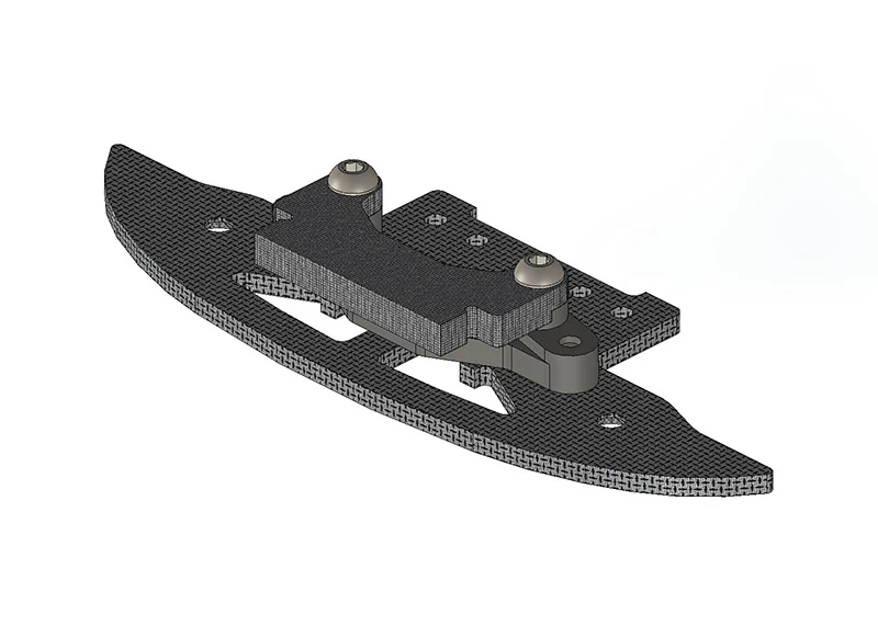 RADBODY Piranha Carbon Fiber Bumper and Clip Set [Reflex Racing] RX557 - Image 2