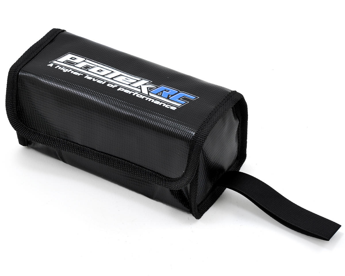 RC "Flak Jacket" Flame Resistant LiPo Polymer Charging Bag (16x6.5x7cm) CASE [ProTek] PTK-8120