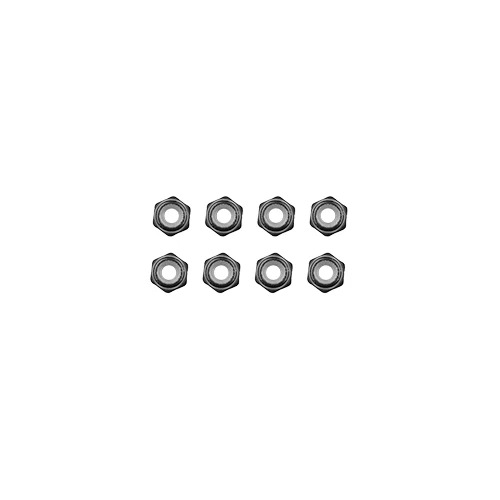RC28R Aluminum Black M2 Locknuts RC28 [Associated] 21689