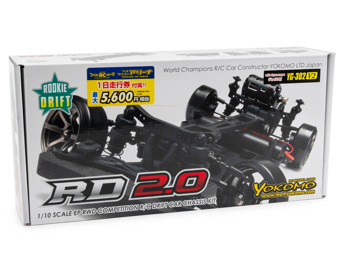RD 2.0 ROOKIE DRIFT RWD 1-10 RC Drift Car kit w/ YG-302v2 GYRO COMBO RD2.0 [Yokomo] RDR-020G