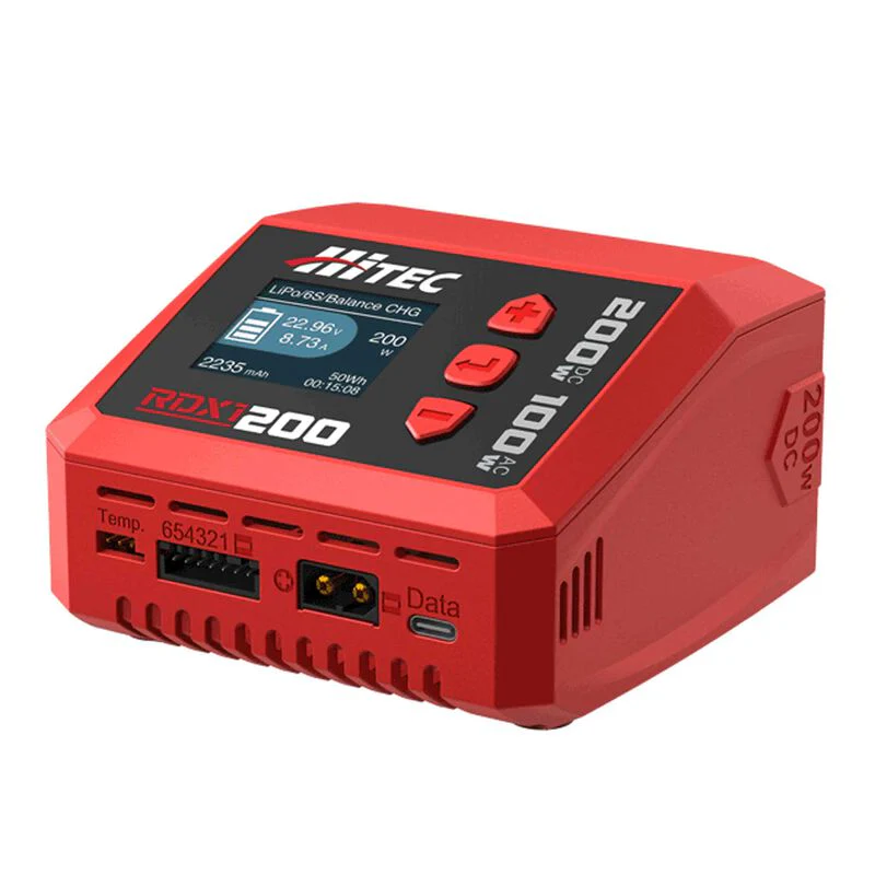 RDX1 200 Dual Smart LiPo Battery Balance Charger (6S/10A/DC-200W/AC-100W) [Hitec] HRC44346