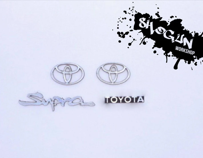 Realistic 3D Chrome Emblem S13 S14 SILVIA MARK2 RX7 SUPRA LEVIN TRUENO 180SX [Shogun Workshop] Emblem-Set - Image 10