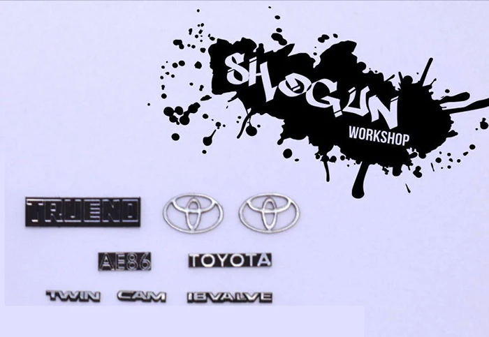 Realistic 3D Chrome Emblem S13 S14 SILVIA MARK2 RX7 SUPRA LEVIN TRUENO 180SX [Shogun Workshop] Emblem-Set - Image 11
