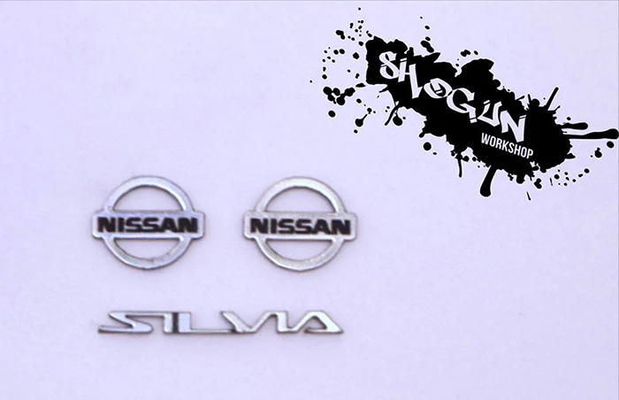 Realistic 3D Chrome Emblem S13 S14 SILVIA MARK2 RX7 SUPRA LEVIN TRUENO 180SX [Shogun Workshop] Emblem-Set - Image 6