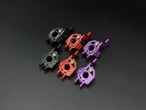 Rear Hub Carriers (RD2.0 Uprights) for 1-10 RC Drift Car (Red Purple Black) [Team AD] AD-9011