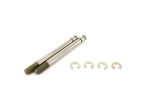 Rear Shock Shafts w- C Clips (Long) - 2 Pack (for RE-R Hybrid) [DLike] DL256S