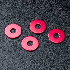 Red 1.0mm Wheel Hub Spacers (4 pc) [MST] 820049R