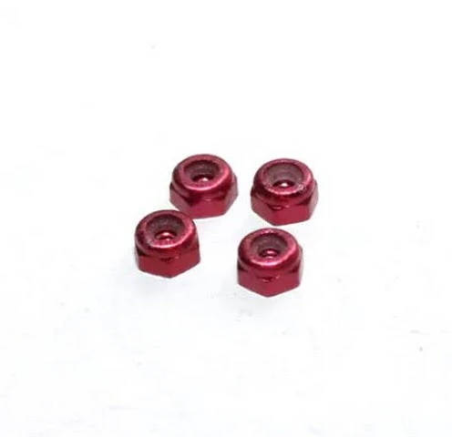 RED Aluminum 2mm Wheel Lock Nuts for MINI-Z [Marka Racing] MRK-2388-R