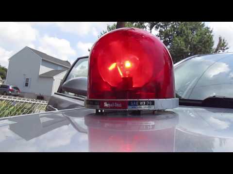 RED Patrol Police Roof Light (Rotating Flashing) V4 Teardrop [Eagle] LED-PL-401R-U2 - Image 4