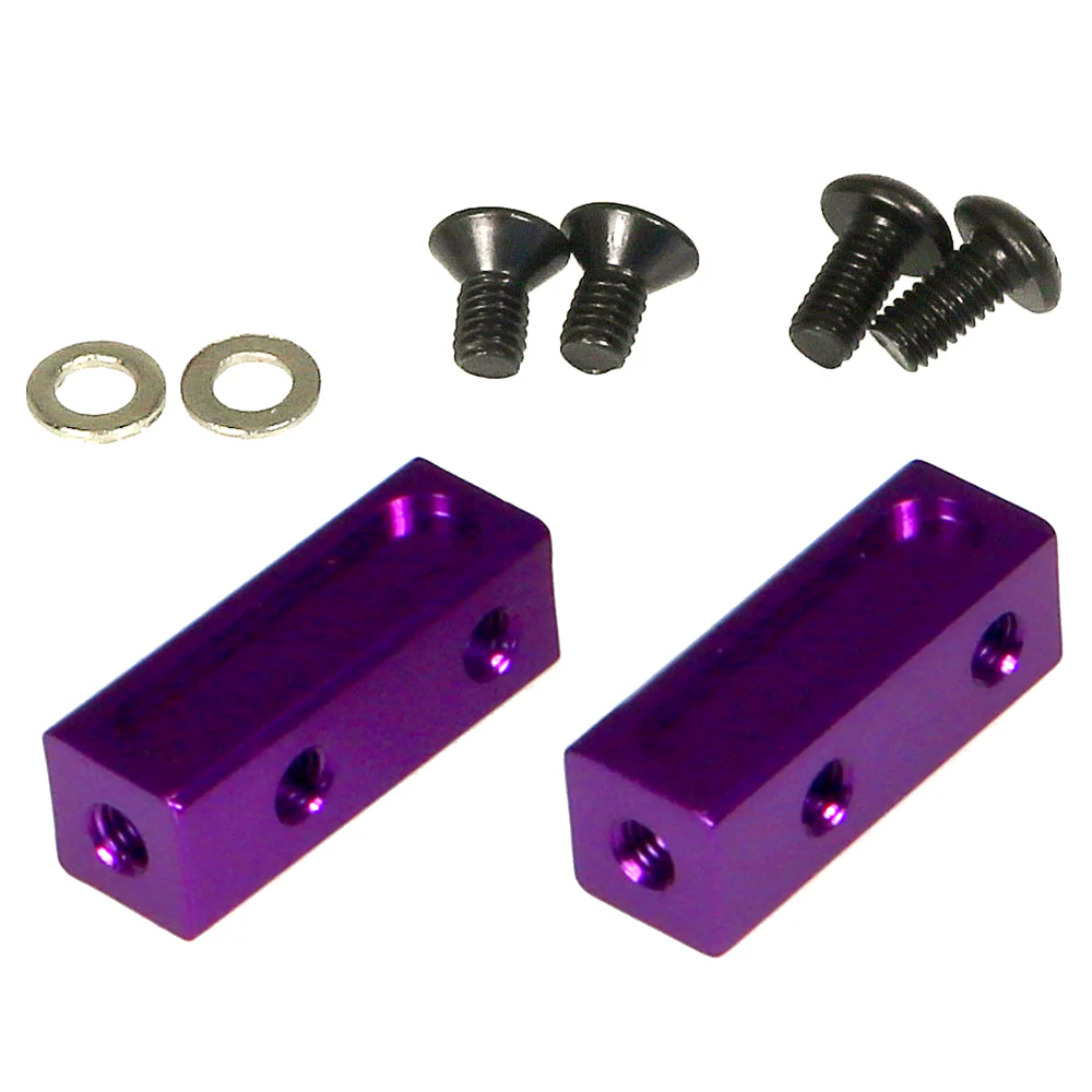 PURPLE SP Servo Mount-Short / Universal Bracket Right Angle [Eagle] 407LP2-SH-PU