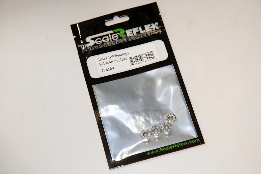 Reflex Ball Bearings 4x10x4mm (4pc) [Scale Reflex] 774104