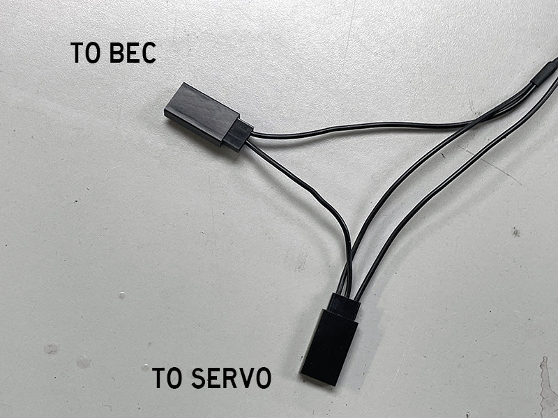 Reflex BLACK SERVO BEC BYPASS PATCH CABLE ESC Wire (SOLDER FREE BEC SOLUTION) [Scale Reflex] 700775 - Image 3