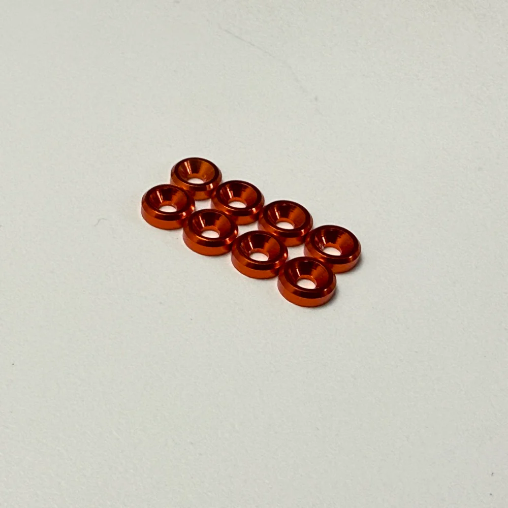 Reflex Counter Sunk Washers M2 8 Pack - BLACK, RED, BLUE, ORANGE, PURPLE [Scale Reflex] - Image 6