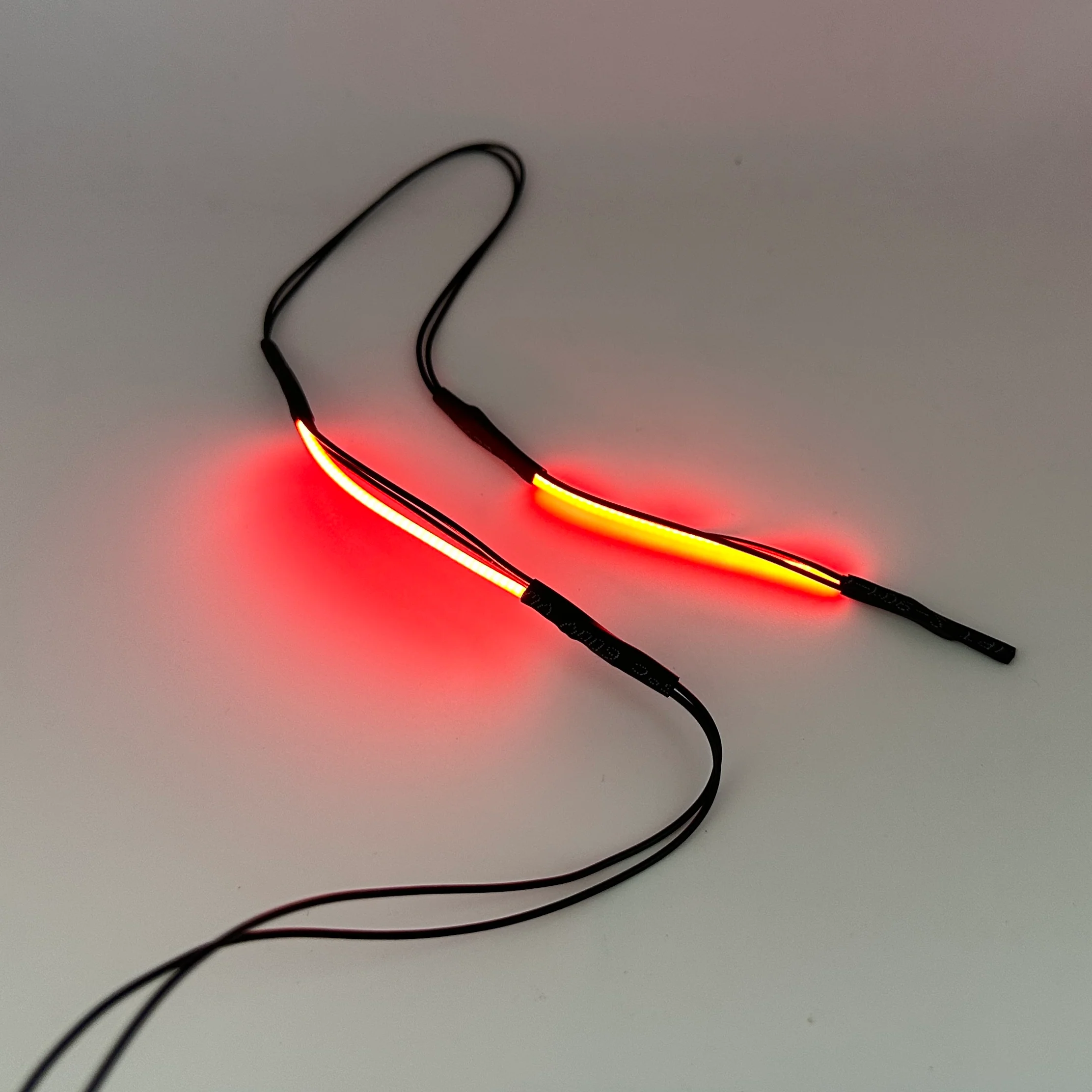 REFLEX FLEXSTRIPS - DUAL RED LED Optics LIGHTS (flexible) ANGEL EYE HALO LED for 1-10 CAR [SCALE REFLEX] 700623