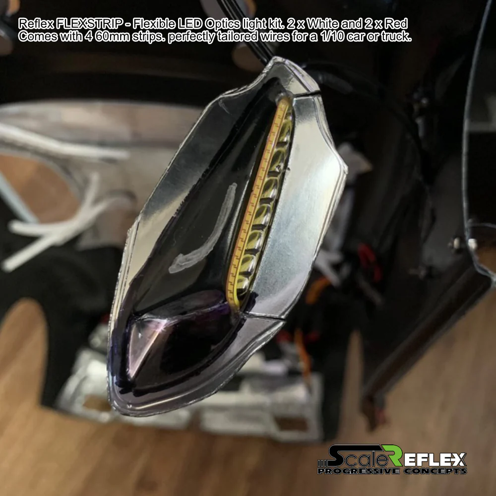 REFLEX FLEXSTRIPS - LED Optics LIGHTS (flexible) ANGEL EYE HALO LED for 1-10 CAR [SCALE REFLEX] 700621 - Image 3