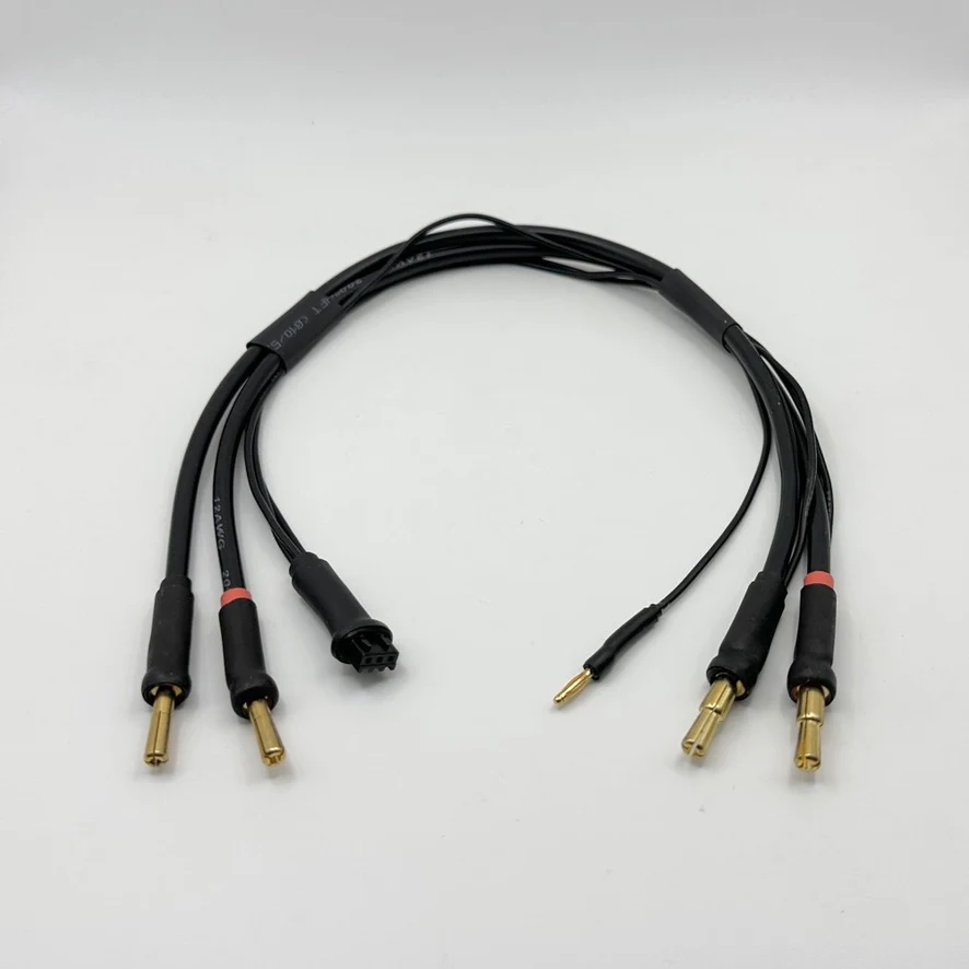 Reflex Jumper Cables - PRO HD 4mm to 4mm / 5mm Bullets Balance 2S LIPO Battery Charging Cable [Scale Reflex] 700394