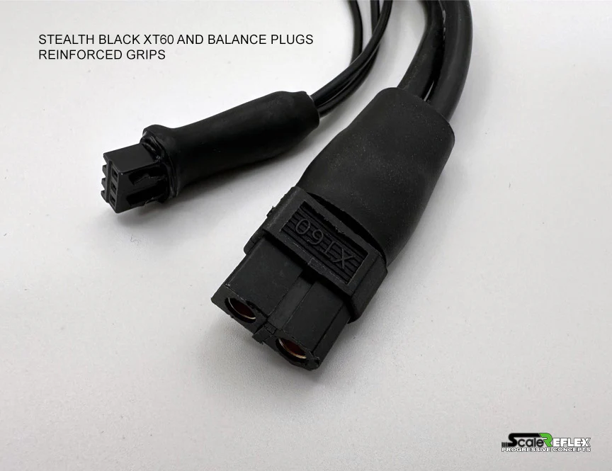 Reflex Jumper Cables - PRO HD XT60 to 4mm - 5mm Bullets Balance 2S LIPO Battery Charging Cable [Scale Reflex] 700395 - Image 3
