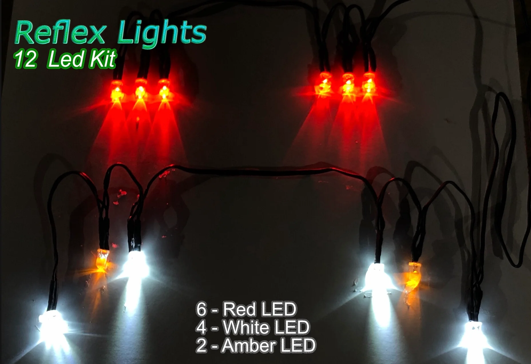 Reflex Lights System 12 LED (Rx - Lipo) 1-10 CAR LIGHT KIT  [Scale Reflex] - Image 6
