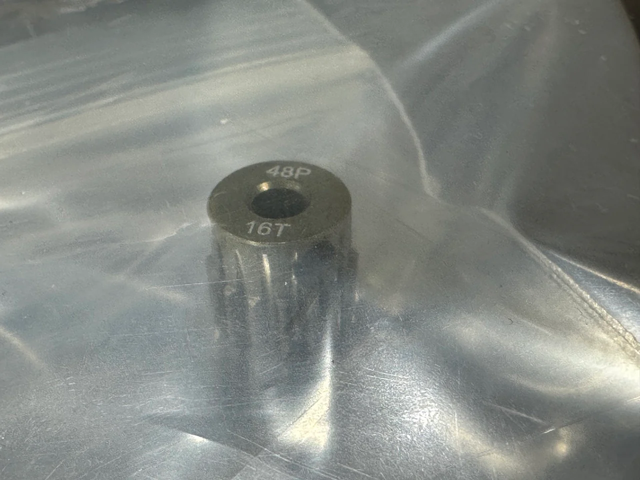 REFLEX PINION GEAR with SET SCREW (Hard Anodized Aluminum) - 48P - 14T 15T 16T 17T 18T 19T 20T 21T 22T 23T 24T 25T 26T 27T 28T 29T 30T 31T 32T [Scale Reflex] - Image 2