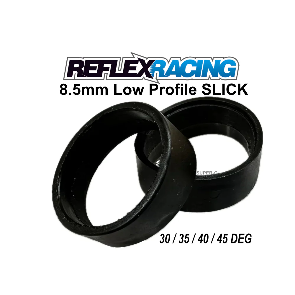 Reflex Racing 8.5mm LOW PROFILE SLICK TIRES - 30 / 35 / 40 / 45 DEG for Mini-Z [Reflex Racing] RX604-40 RX604-45