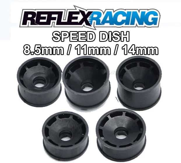Reflex Racing Speed Dish BLACK - RWD Rims for Mini-Z (8.5mm - 11mm - 14mm) [Reflex Racing]