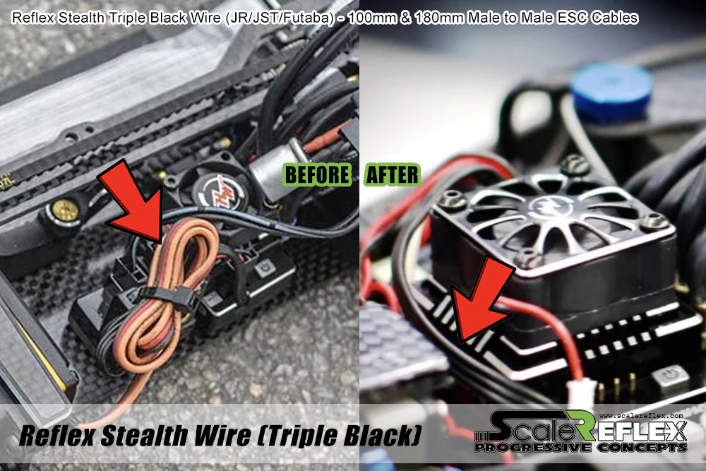 Reflex Servo Connector - Extension (MALE - FEMALE)  Plugs [Scale Reflex] 2 Pack - Image 3