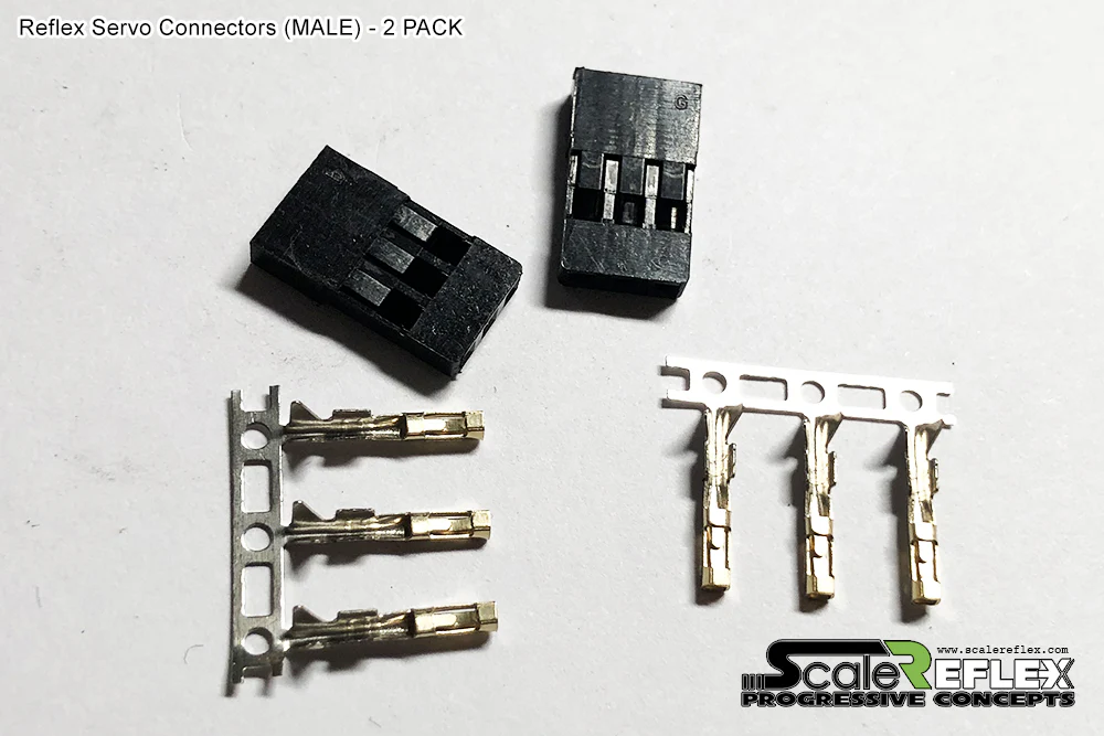 Reflex Servo Connector - Extension (MALE - FEMALE)  Plugs [Scale Reflex] 2 Pack - Image 4