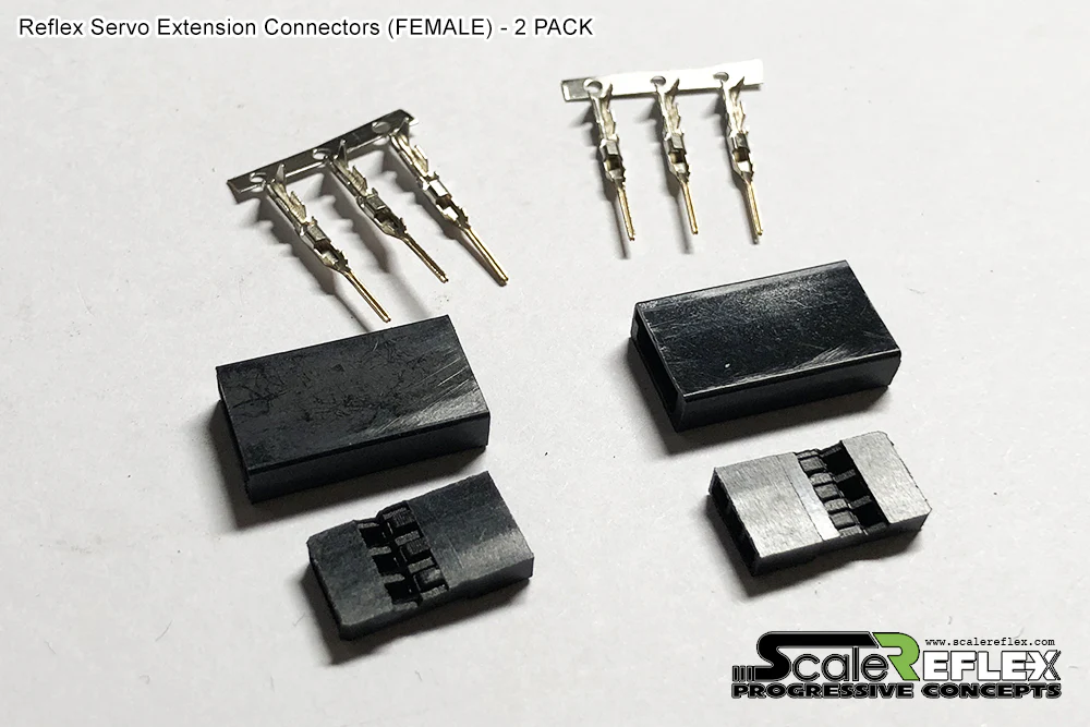 Reflex Servo Connector - Extension (MALE - FEMALE)  Plugs [Scale Reflex] 2 Pack - Image 5