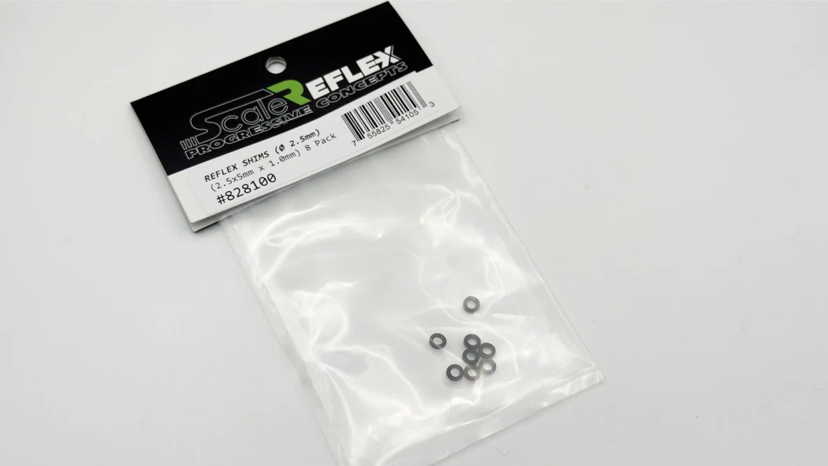 Reflex Shims (2.5mm x 5mm x 1.0 thick) 8 Pack [Scale Reflex] 828100