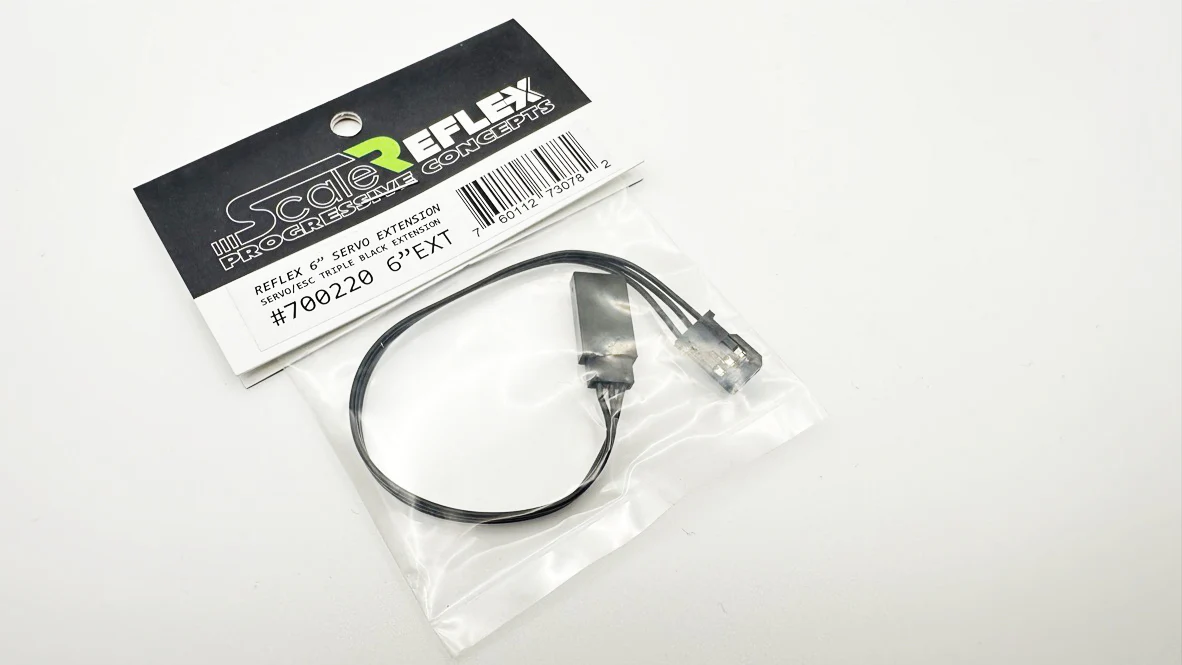 Reflex TRIPLE BLACK SERVO ESC EXTENSION CABLE (120mm - 150mm - 180mm - 250mm) - Servo ESC Wire [Scale Reflex] 700645 700650 700665 700675 - Image 5