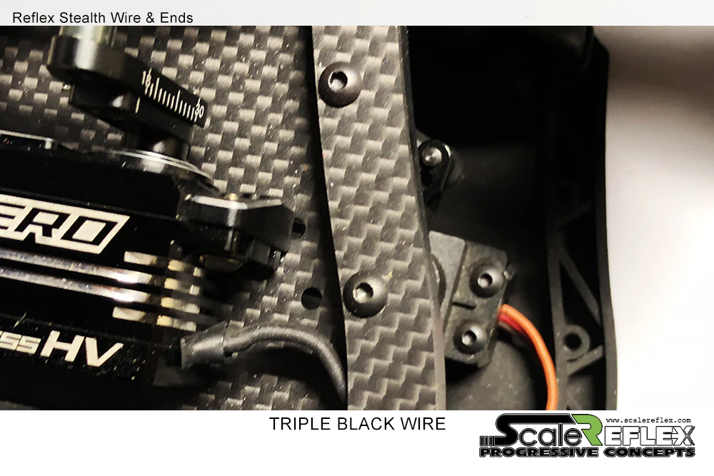 Reflex Wire Triple Black Servo - ESC Cable Wire DIY LEAD (250mm) [Scale Reflex] - Image 4
