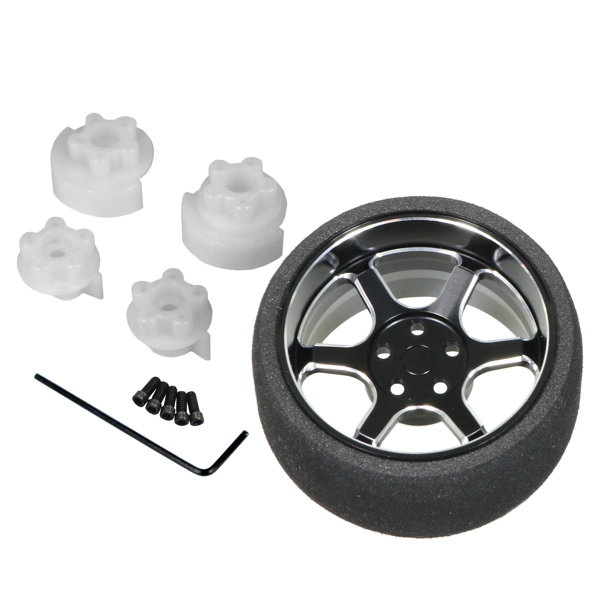 Remote Control - SP Deep Rim Steering Wheel 6 Spokes (BLACK) [Eagle Racing] 3029-6S-BK - Image 3