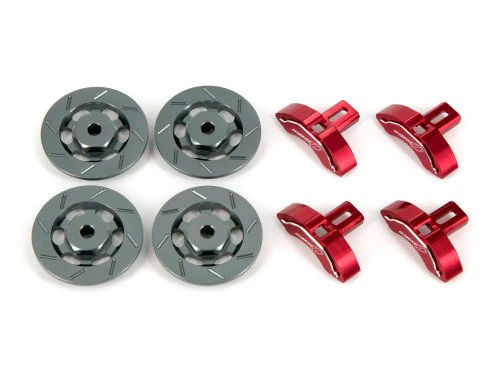RER HYBRID Aluminum caliper &amp; rotor hub [with logo] [DLIKE] DL337-2-R DL337-2-BL DL337-2-G  RED BLUE GOLD - Image 3
