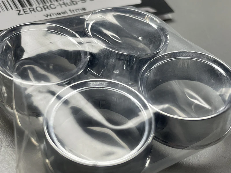 RIM LIPS - BARRELS - CHROME 4PC Set (Wheel FRAME) for RW00 [ZERORC] ZERORC-Hub-S-6-4 - Image 3