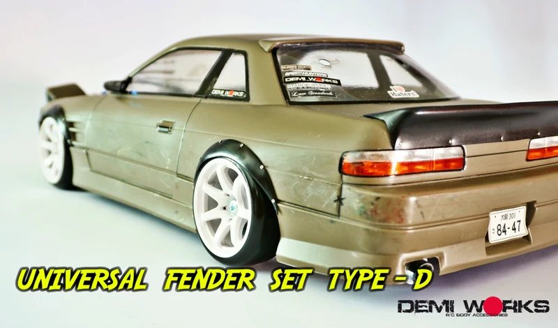 Rivet Type D 1-10 6mm Universal Fender Flares - Widebody [Demi Works] DWUFS-D