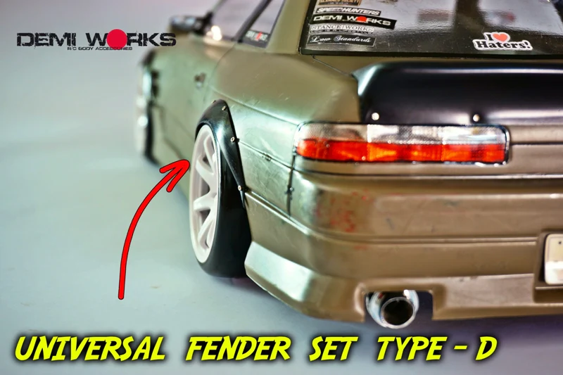 Rivet Type D 1-10 6mm Universal Fender Flares - Widebody [Demi Works] DWUFS-D - Image 4