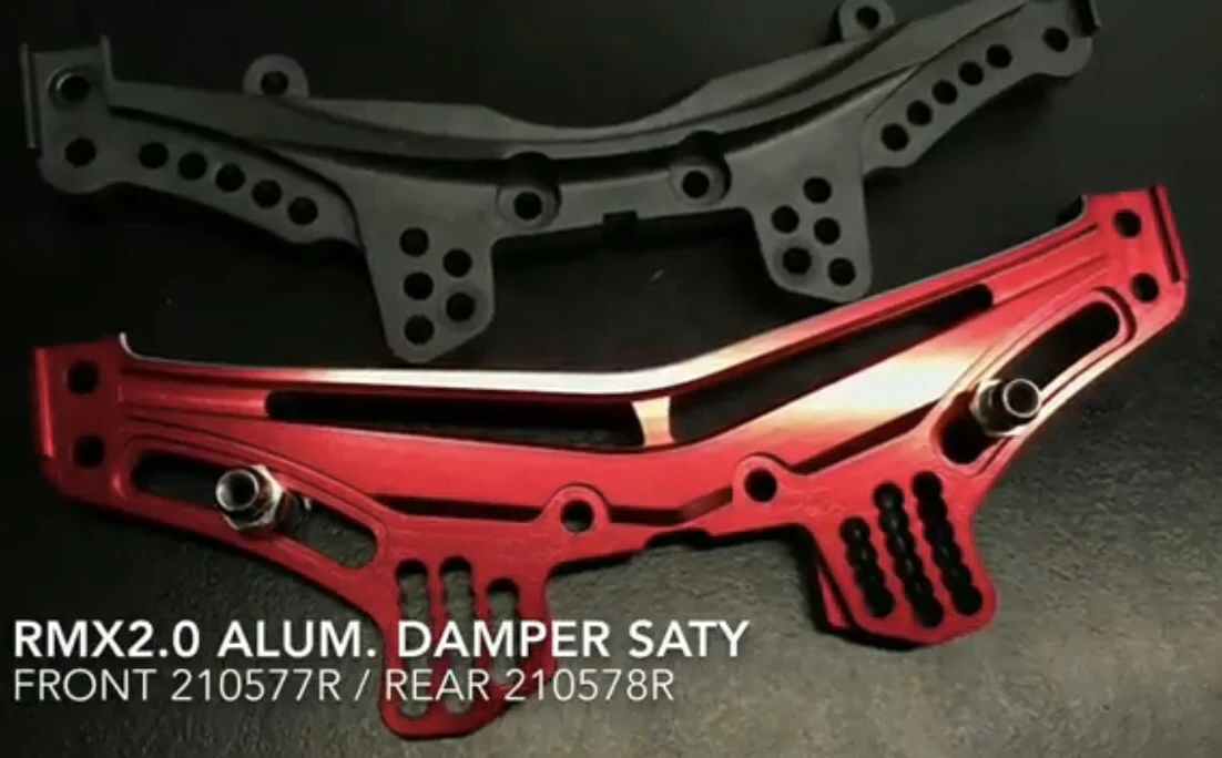 RMX 2.0 Aluminum Rear Shock Tower Damper Stay (RED) [MST] 210578R - Image 3