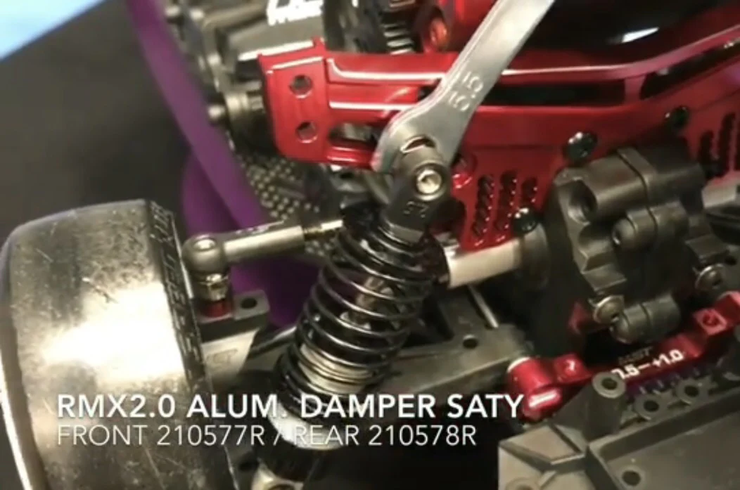 RMX 2.0 Aluminum Rear Shock Tower Damper Stay (RED) [MST] 210578R - Image 5