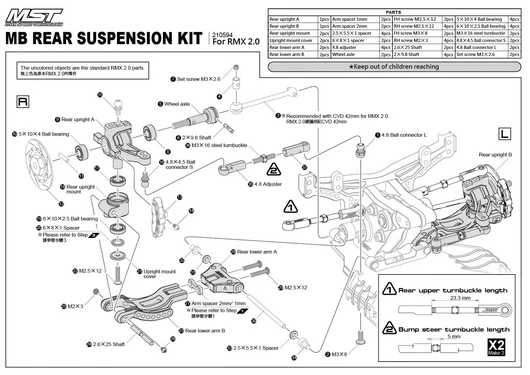RMX 2.0 S MB Suspension ACTIVE TOE [MST] 210594 - Image 3
