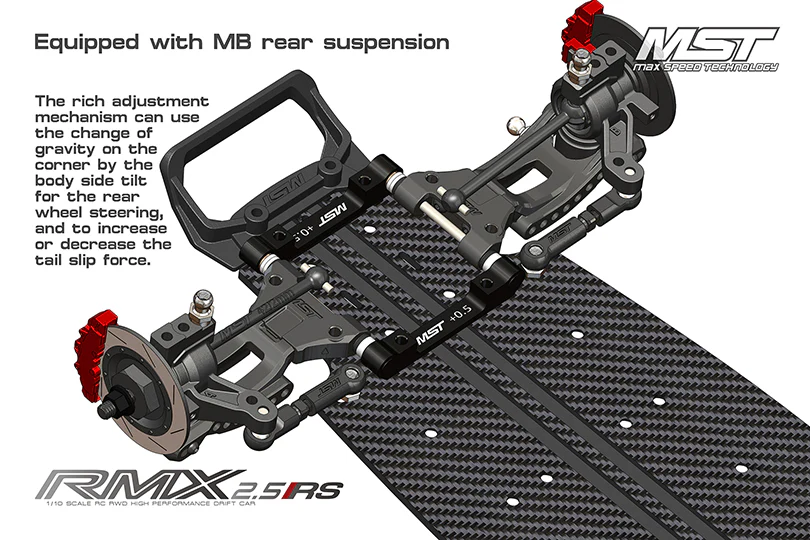 RMX 2.5 RS Chassis Kit RC Drift Car  2.5RS 25RS [MST] 532199BK - Image 7