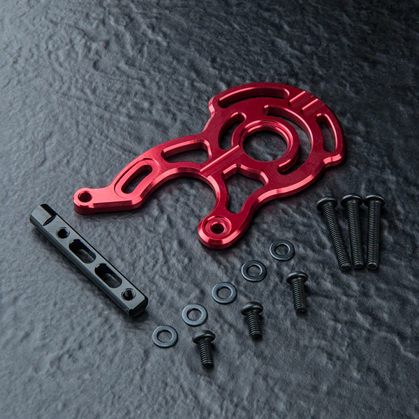 RMX 4 Aluminum Motor Mount With Cooling Fan Mount - Red Black [MST] 210733BK 210733R - Image 2